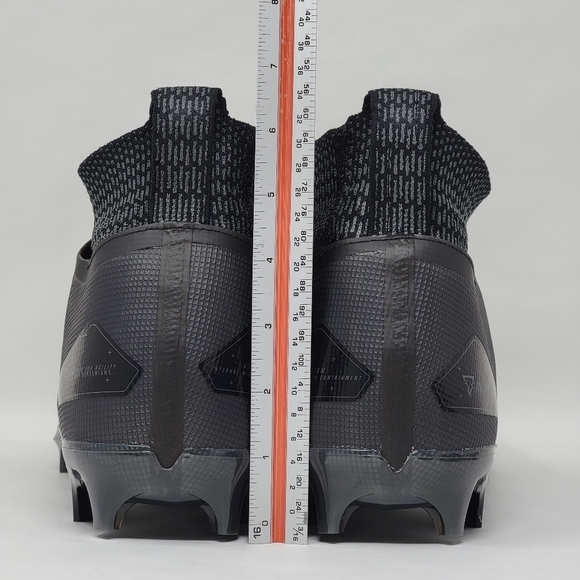 Nike Alpha Menace Elite 3 Black White Football Cleats CT6648-010 Men's Size 11 - Picture 7 of 10